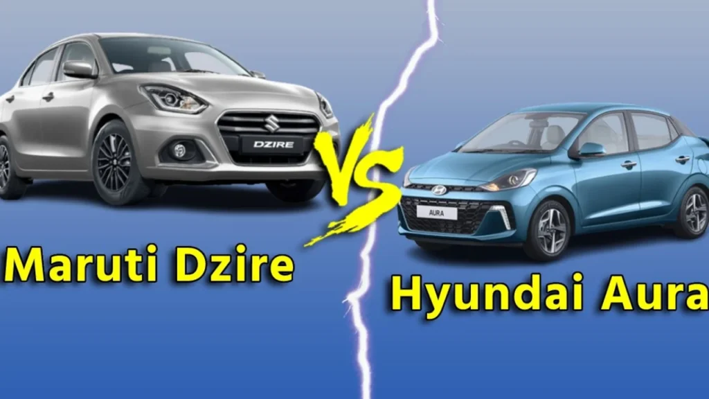 Hyundai Aura Vs Maruti Dzire Tour S 